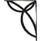 Ekena Millwork Versailles Wrought Iron Bracket, (Single center brace), Antiqued Pewter 1 1/2"W x 10"D x 12"H BKTM01X10X12SVEAPW - alternate 4